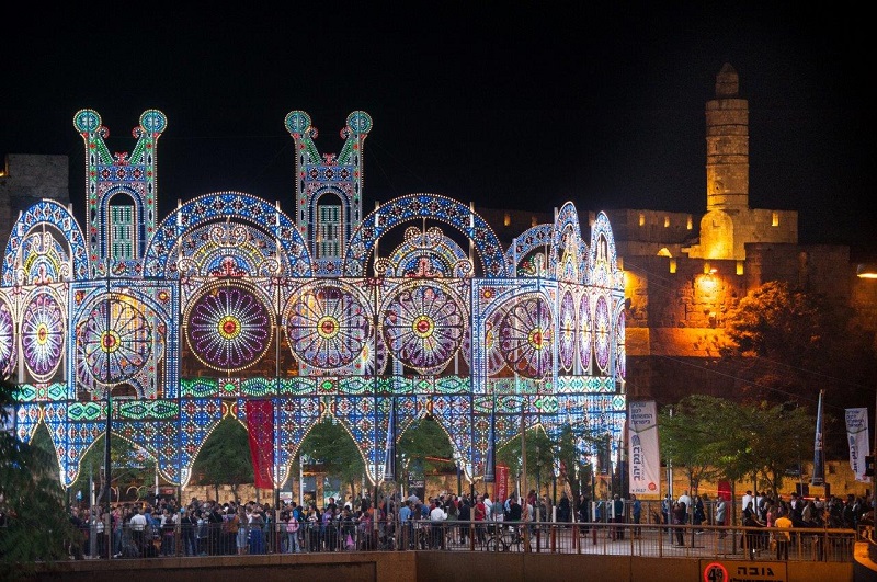 Фестиваль света в Иерусалиме